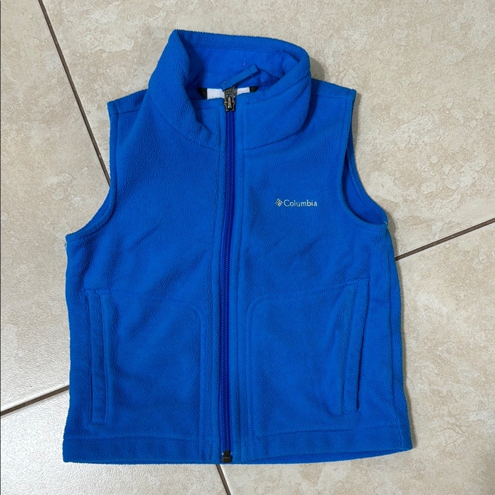 Columbia Vibrant Blue Fleece Vest